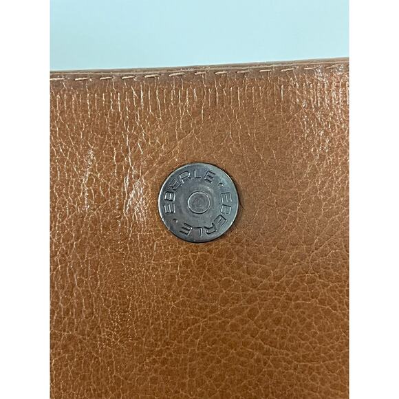 Eberle Genuine Leather Shoulder Bag Made in Brazil Vintage Y2K Minimalist Purse - Picture 11 of 16